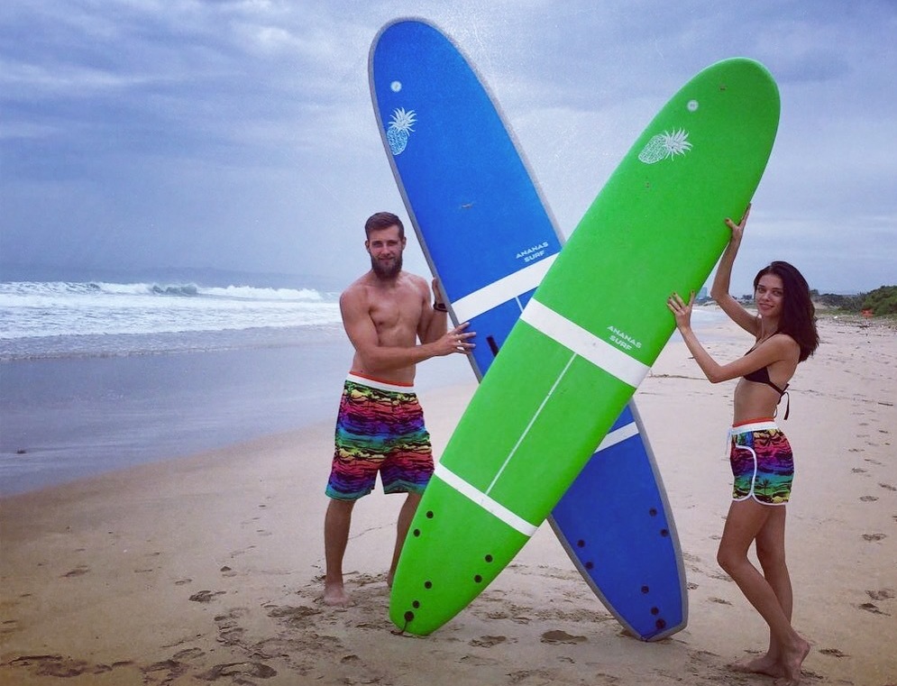 Полуиндивидуальное занятие СЕРФИНГ ДЛЯ НАЧИНАЮЩИХ 1:2